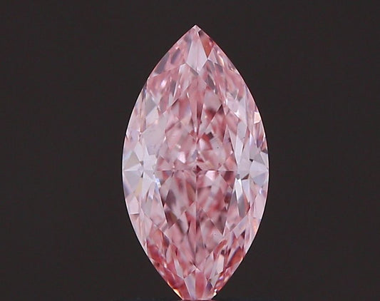 Lab-Grown Marquise Diamond - 1.03 Carats, Fancy Vivid Pink Color, VS1 Clarity - Certified by IGI - Report Number: LG629498475
