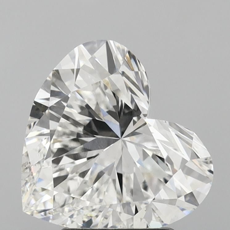 Lab-Grown Heart Diamond - 3.07 Carats, E Color, VVS2 Clarity - Certified by IGI - Report Number: LG633404468