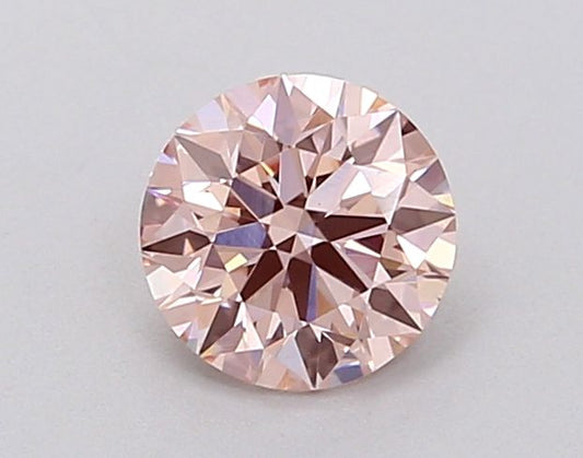 Lab-Grown Round Diamond - 0.48 Carats, Fancy Intense Pink Color, VS1 Clarity - Certified by IGI - Report Number: LG628472717