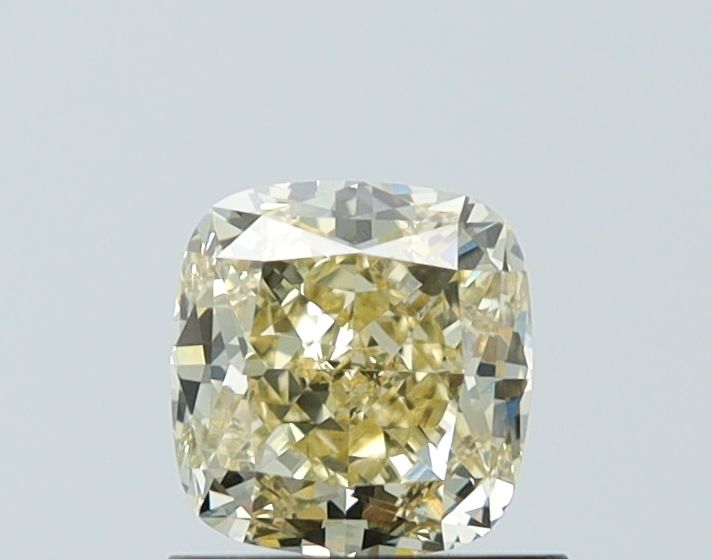 Lab-Grown Cushion Diamond - 1.05 Carats, Fancy Yellow Color, VVS2 Clarity - Certified by IGI - Report Number: LG624426931