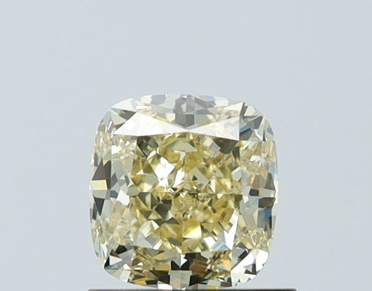 Lab-Grown Cushion Diamond - 1.05 Carats, Fancy Yellow Color, VVS2 Clarity - Certified by IGI - Report Number: LG624426931