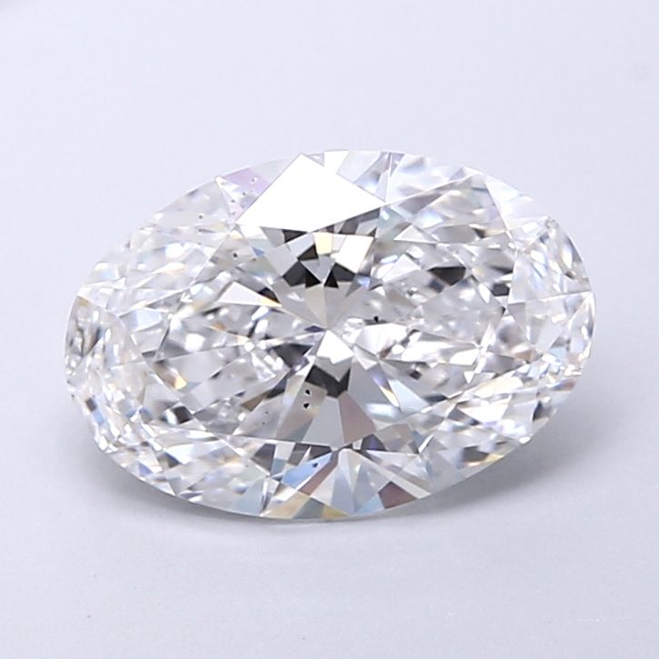 Lab-Grown Oval Diamond - 2.55 Carats, D Color, VS2 Clarity - Certified by IGI - Report Number: LG713534852
