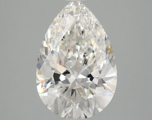 Lab-Grown Pear Diamond - 2.54 Carats, F Color, VS2 Clarity - Certified by IGI - Report Number: LG681551650