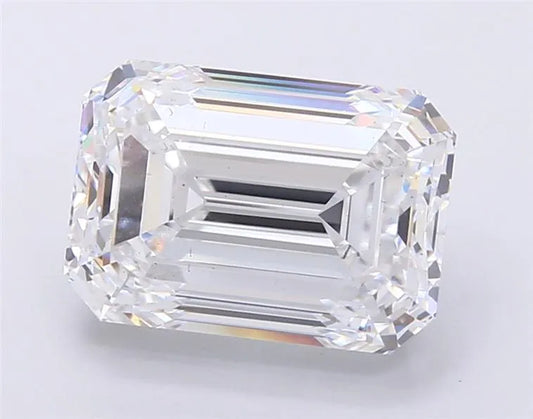 Diamant émeraude de 6,66 ct (couleur D, pureté VS2, certifié IGI)