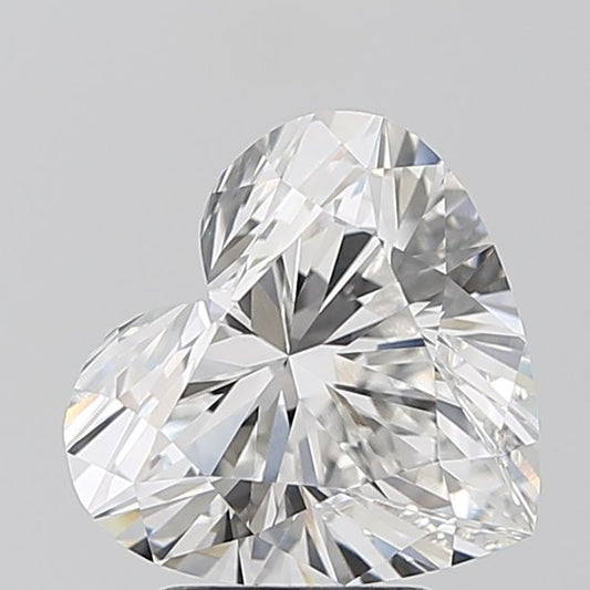 Lab-Grown Heart Diamond - 3.01 Carats, F Color, VVS2 Clarity - Certified by IGI - Report Number: LG680588470