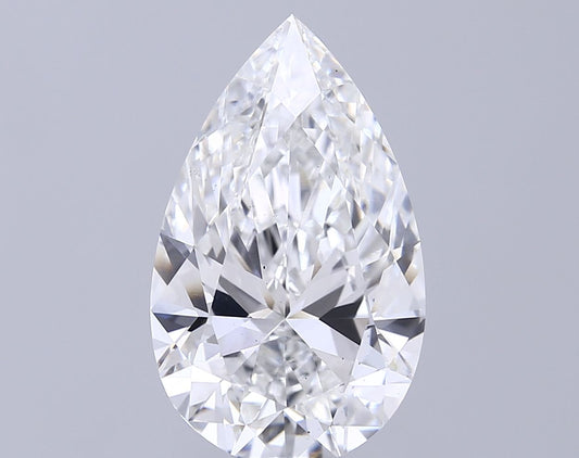 Lab-Grown Pear Diamond - 7.02 Carats, F Color, VS2 Clarity - Certified by IGI - Report Number: LG671417603