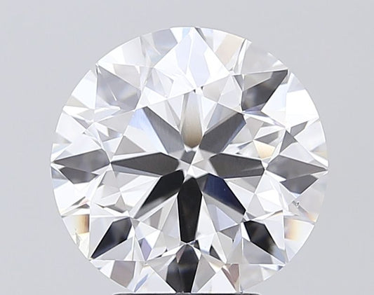 Lab-Grown Round Diamond - 5.0 Carats, F Color, VS2 Clarity - Certified by IGI - Report Number: LG695520340