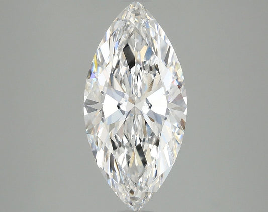 Lab-Grown Marquise Diamond - 2.51 Carats, E Color, VVS2 Clarity - Certified by IGI - Report Number: LG670401823