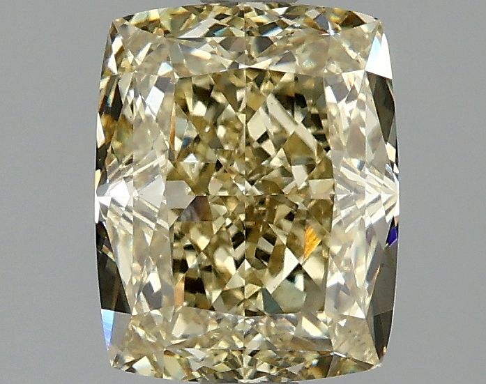 Lab-Grown Cushion Diamond - 2.06 Carats, Fancy Yellow Color, VS1 Clarity - Certified by IGI - Report Number: LG674531489