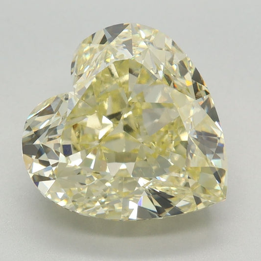 Lab-Grown Heart Diamond - 5.22 Carats, Fancy Intense Yellow Color, VS1 Clarity - Certified by IGI - Report Number: LG635413613