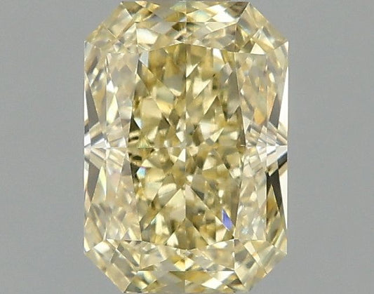 Lab-Grown Radiant Diamond - 1.02 Carats, Fancy Intense Yellow Color, VVS2 Clarity - Certified by IGI - Report Number: LG675578386