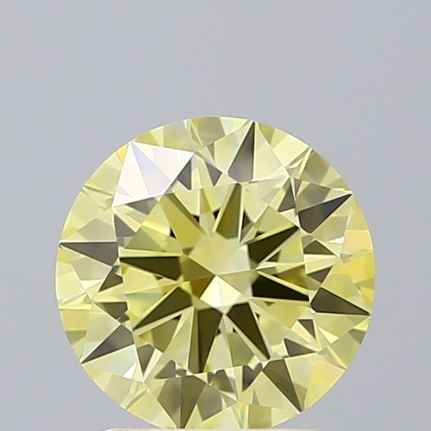 Lab-Grown Round Diamond - 1.52 Carats, Fancy Intense Yellow Color, VVS2 Clarity - Certified by IGI - Report Number: LG605376323
