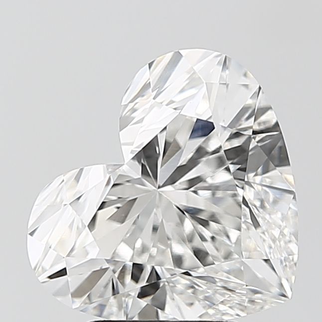 Lab-Grown Heart Diamond - 3.51 Carats, F Color, VVS2 Clarity - Certified by IGI - Report Number: LG694575907
