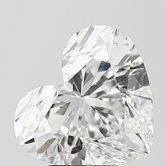 Lab-Grown Heart Diamond - 3.51 Carats, F Color, VVS2 Clarity - Certified by IGI - Report Number: LG694575907