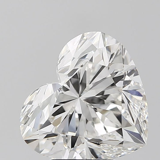 Lab-Grown Heart Diamond - 4.52 Carats, F Color, VVS2 Clarity - Certified by IGI - Report Number: LG650485472