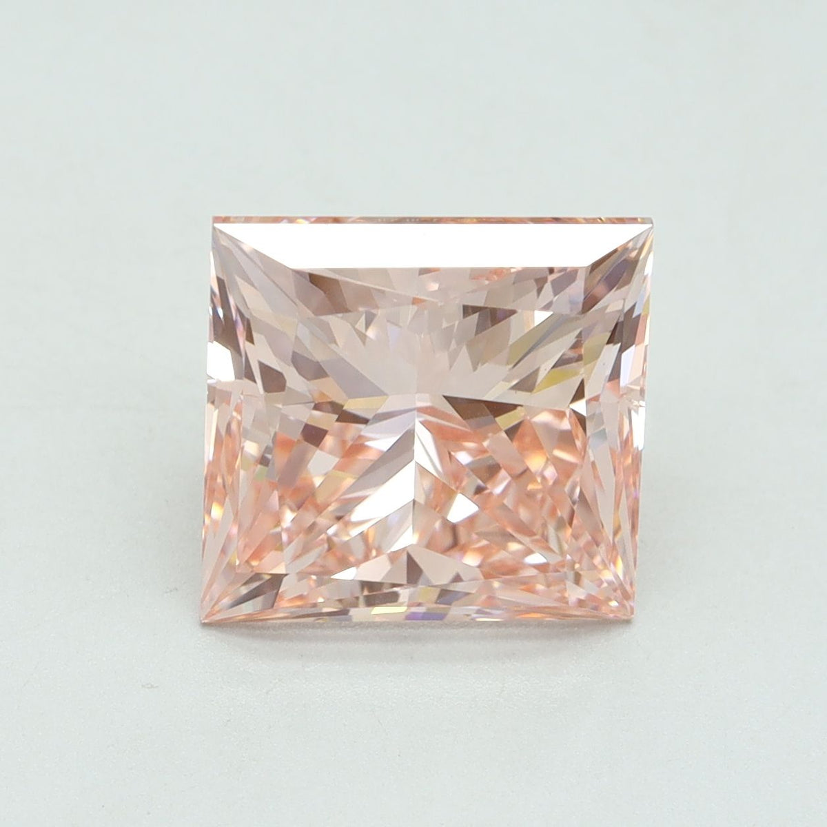 Lab-Grown Princess Diamond - 4.5 Carats, Fancy Intense Pink Color, VS2 Clarity - Certified by IGI - Report Number: LG557251957