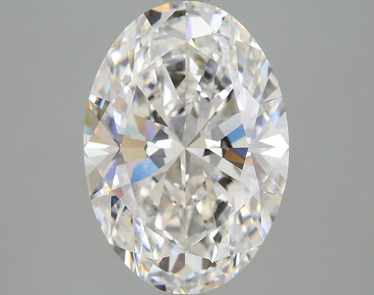 Lab-Grown Oval Diamond - 4.07 Carats, F Color, VS2 Clarity - Certified by IGI - Report Number: LG670429212