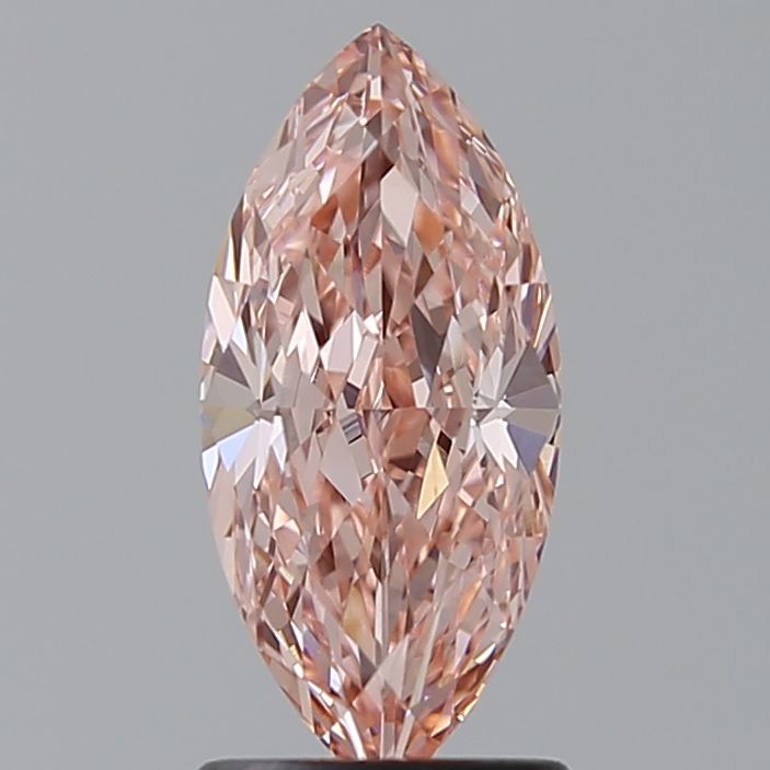 Lab-Grown Marquise Diamond - 1.51 Carats, Fancy Vivid Pink Color, VVS2 Clarity - Certified by IGI - Report Number: LG638446704