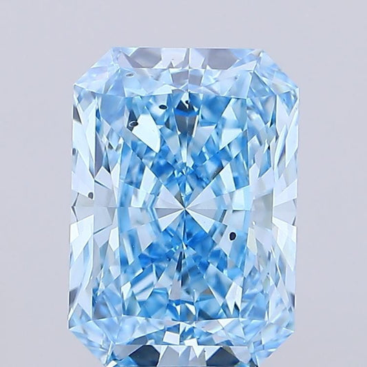 Radiant 5.08ct Fancy Vivid Blue SI1 - Cut • IGI • LG652428026