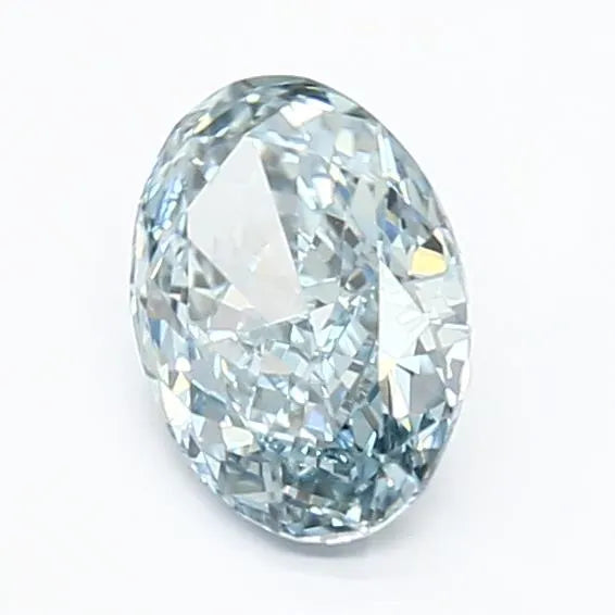 1.05ct Oval Lab Grown Diamond (Colour Fancy Vivid Blue, Clarity VS1, IGI Certified)