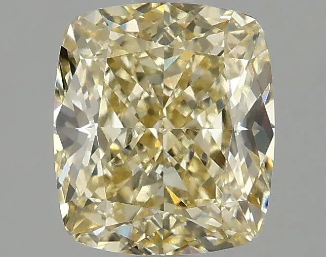 2.10ct Cushion modified Lab Grown Diamond (Colour Fancy Yellow, Clarity VVS2, IGI Certified)