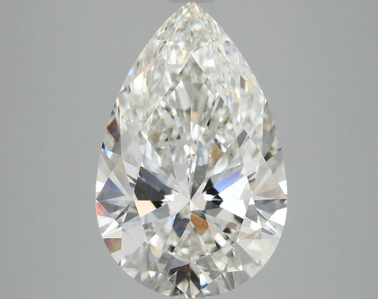 Lab-Grown Pear Diamond - 4.88 Carats, F Color, VS2 Clarity - Certified by IGI - Report Number: LG673427751