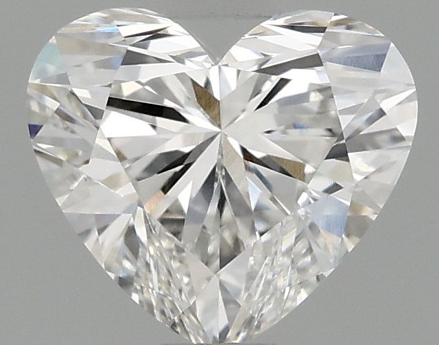 Lab-Grown Heart Diamond - 0.97 Carats, F Color, VVS2 Clarity - Certified by IGI - Report Number: LG687559986