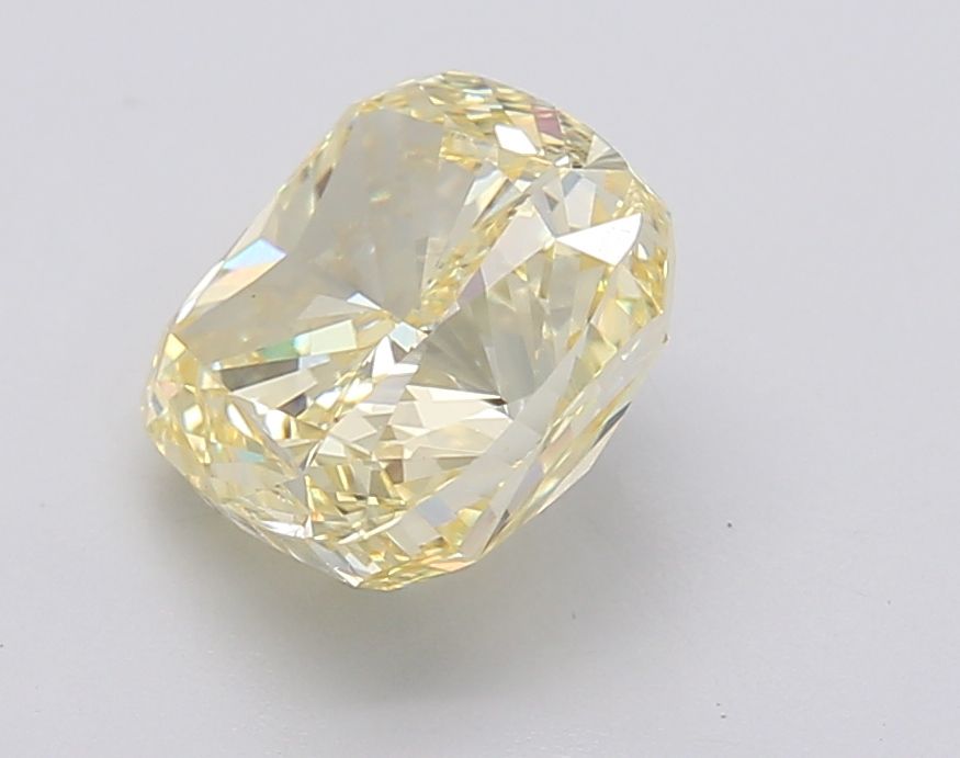 Lab-Grown Cushion Diamond - 3.02 Carats, Fancy Intense Yellow Color, VS1 Clarity - Certified by IGI - Report Number: LG602390115