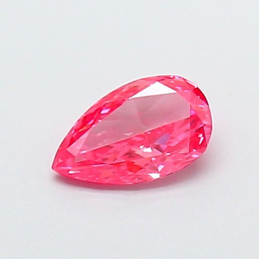 Pear 0.31ct Fancy Vivid Pink VS1 - Cut • NONE • 76BB34DBB2