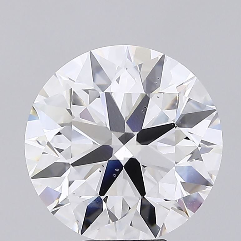 Lab-Grown Round Diamond - 7.01 Carats, E Color, VS2 Clarity - Certified by IGI - Report Number: LG668465690