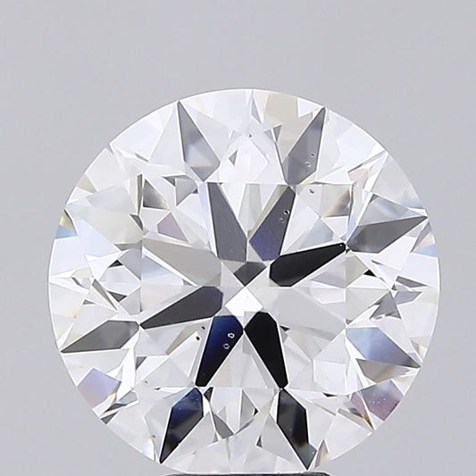 Lab-Grown Round Diamond - 7.01 Carats, E Color, VS2 Clarity - Certified by IGI - Report Number: LG668465690