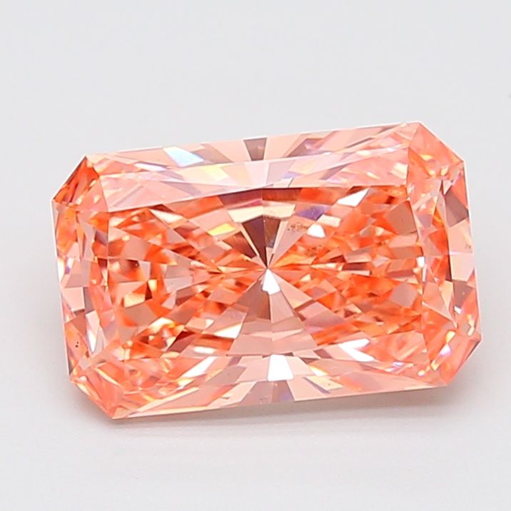 Lab-Grown Radiant Diamond - 5.53 Carats, Fancy Vivid Pink Color, VS1 Clarity - Certified by IGI - Report Number: LG680553688