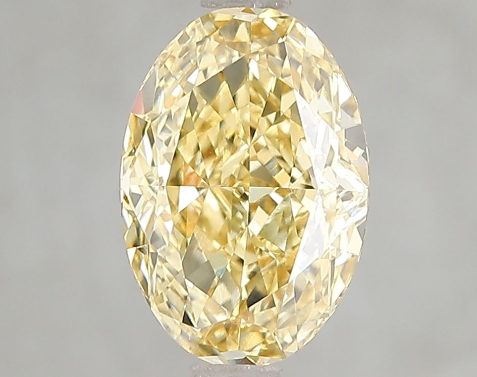 Lab-Grown Oval Diamond - 2.51 Carats, Fancy Intense Yellow Color, VVS1 Clarity - Certified by IGI - Report Number: LG666430687