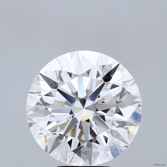Lab-Grown Round Diamond - 8.05 Carats, E Color, VVS2 Clarity - Certified by IGI - Report Number: LG683538606