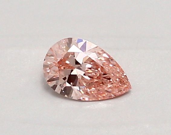 Lab-Grown Pear Diamond - 0.33 Carats, Fancy Vivid Pink Color, VS1 Clarity - Certified by IGI - Report Number: LG683527362