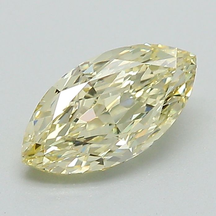 Lab-Grown Marquise Diamond - 1.06 Carats, Fancy Yellow Color, VS1 Clarity - Certified by IGI - Report Number: LG610335331