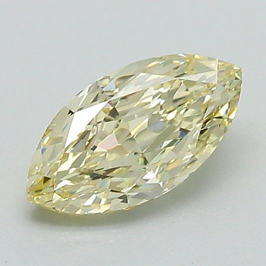 Lab-Grown Marquise Diamond - 1.06 Carats, Fancy Yellow Color, VS1 Clarity - Certified by IGI - Report Number: LG610335331