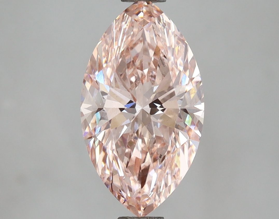 Lab-Grown Marquise Diamond - 2.0 Carats, Fancy Intense Pink Color, VS1 Clarity - Certified by IGI - Report Number: LG671444567