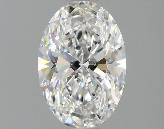 Lab-Grown Oval Diamond - 0.96 Carats, F Color, VS2 Clarity - Certified by IGI - Report Number: LG668418869
