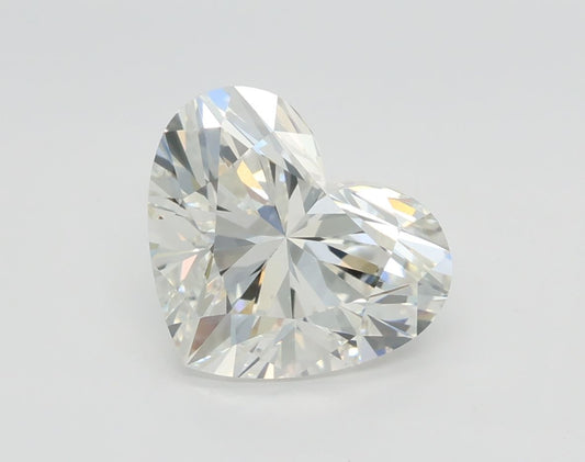 Lab-Grown Heart Diamond - 2.01 Carats, F Color, VS1 Clarity - Certified by IGI - Report Number: LG634435563