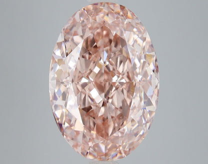 Lab-Grown Oval Diamond - 8.08 Carats, Fancy Intense Pink Color, VS1 Clarity - Certified by IGI - Report Number: LG680512877