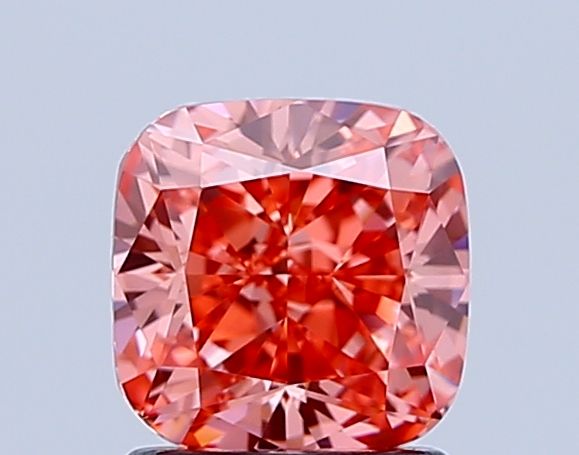 Lab-Grown Cushion Diamond - 1.51 Carats, Fancy Vivid Pink Color, VVS2 Clarity - Certified by IGI - Report Number: LG645469469