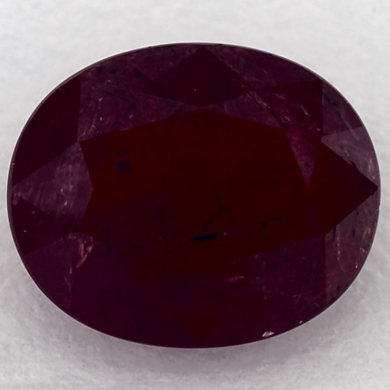 3.06ct Red Red Oval Ruby