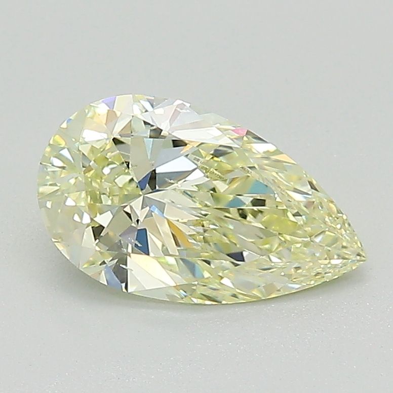 Lab-Grown Pear Diamond - 1.01 Carats, Fancy Yellow Color, SI1 Clarity - Certified by IGI - Report Number: LG577365767