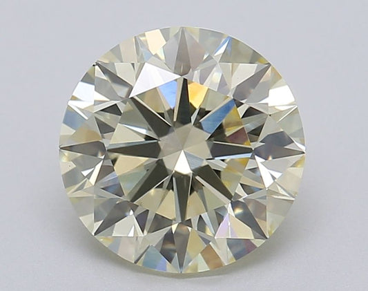 Lab-Grown Round Diamond - 2.08 Carats, W-X Color, VS1 Clarity - Certified by IGI - Report Number: LG611372081