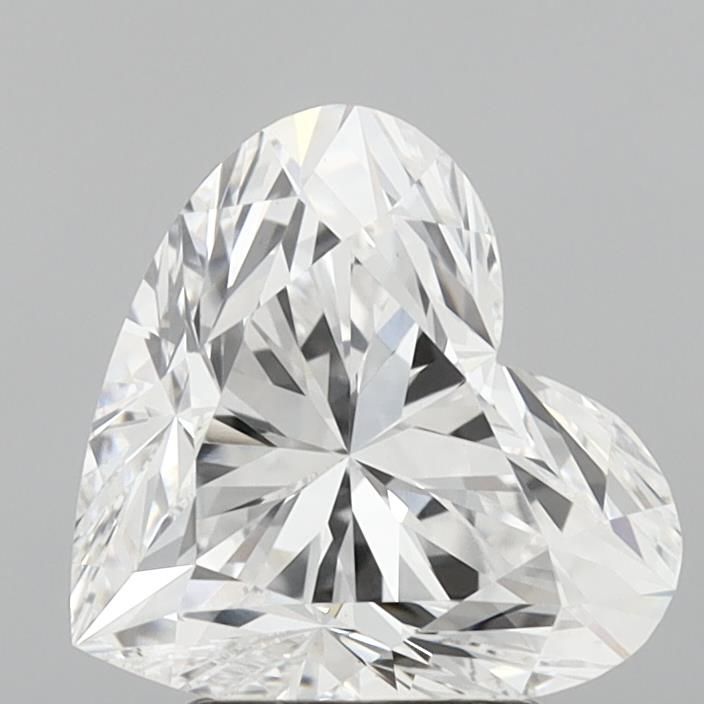 Lab-Grown Heart Diamond - 3.02 Carats, D Color, VVS2 Clarity - Certified by IGI - Report Number: LG715538611