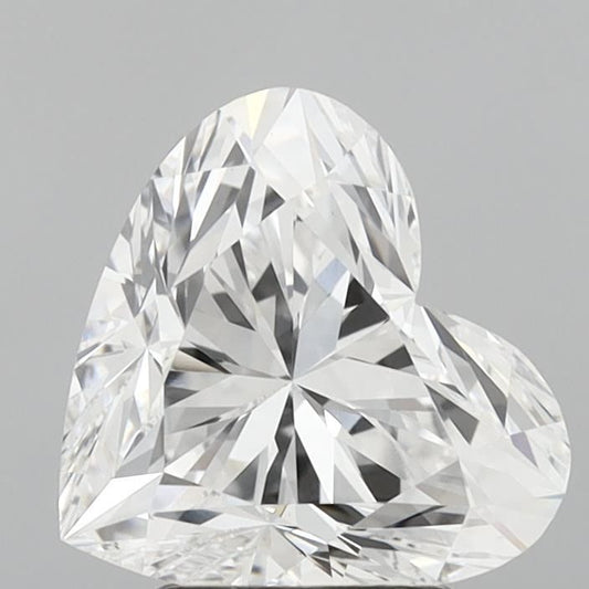 Lab-Grown Heart Diamond - 3.02 Carats, D Color, VVS2 Clarity - Certified by IGI - Report Number: LG715538611