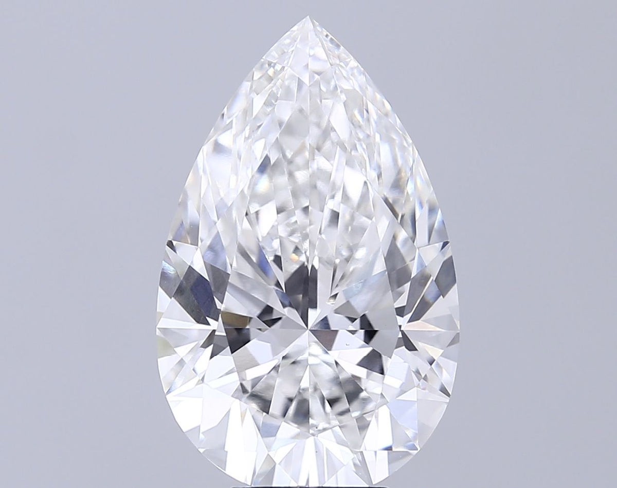 Lab-Grown Pear Diamond - 8.08 Carats, F Color, VS1 Clarity - Certified by IGI - Report Number: LG681573041