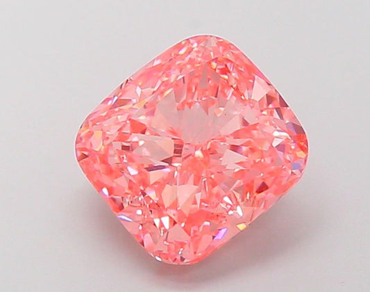 Lab-Grown Cushion Diamond - 5.03 Carats, Fancy Vivid Pink Color, VS1 Clarity - Certified by IGI - Report Number: LG686507685