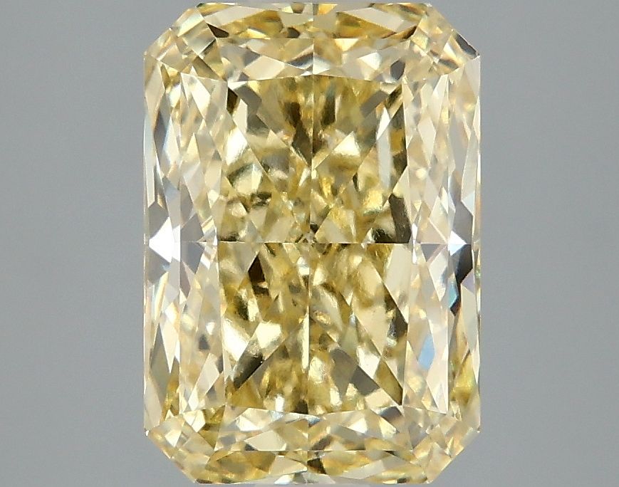 Lab-Grown Radiant Diamond - 3.07 Carats, Fancy Intense Yellow Color, VVS2 Clarity - Certified by IGI - Report Number: LG658479936